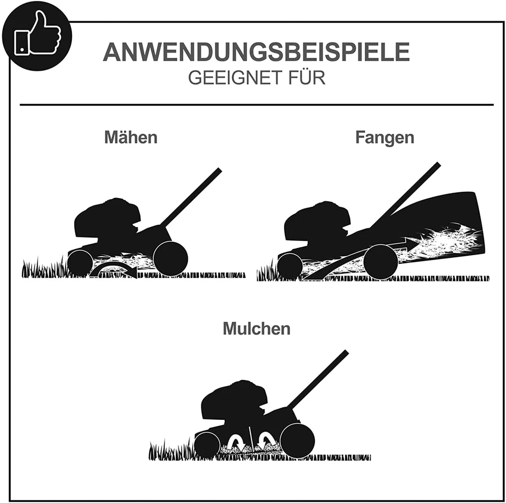 Scheppach MS197-51B Black Benzin Rasenmäher Trike mit Radantrieb | 5