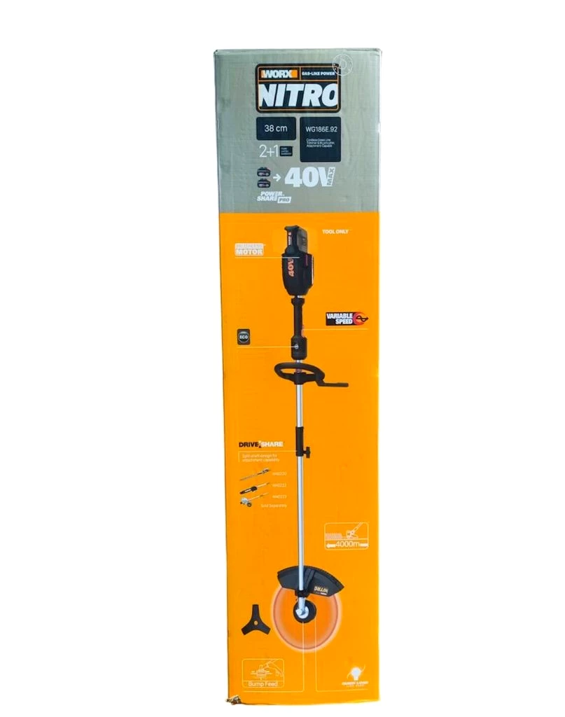 Akku Freischneider WORX NITRO WG186E.92, 2x20 V(40V) ohne Akku und Ladegerät