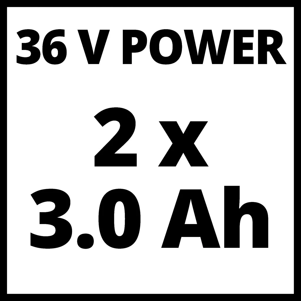 Einhell Power X-Change Akku-Rasenmäher GE-CM 36/37 Li (2x3,0Ah)