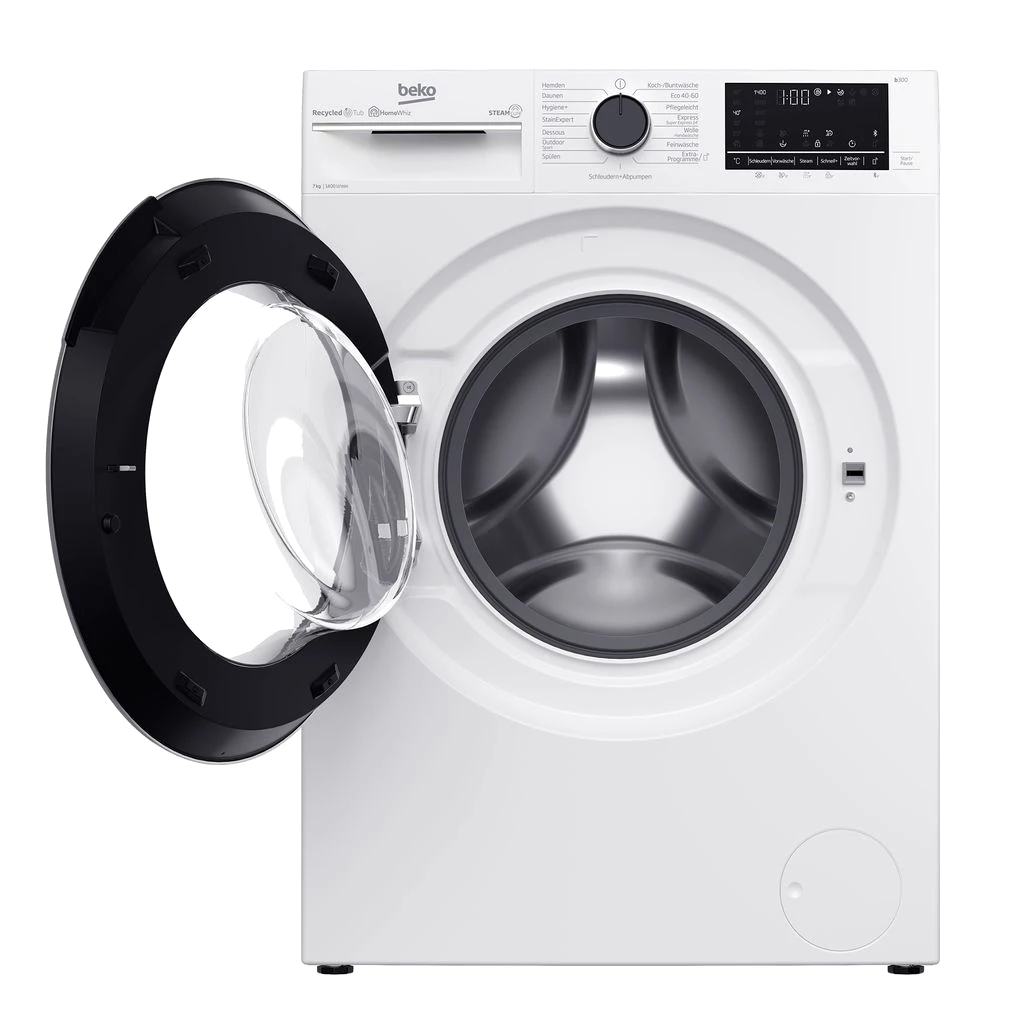 Waschmaschine Frontlader 7kg HomeWhiz Dampffunktion AddXtra BEKO B3WFU57413W