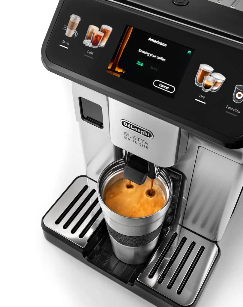 De'Longhi Kaffeevollautomat ECAM 450.55.S Eletta Explore, Touch Display