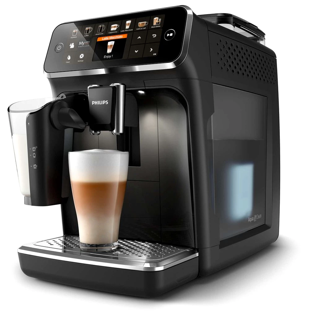 Philips Kaffeevollautomat 5400 Series, 12 Kaffeespezialitäten, LatteGo Milchsystem, Touchdisplay