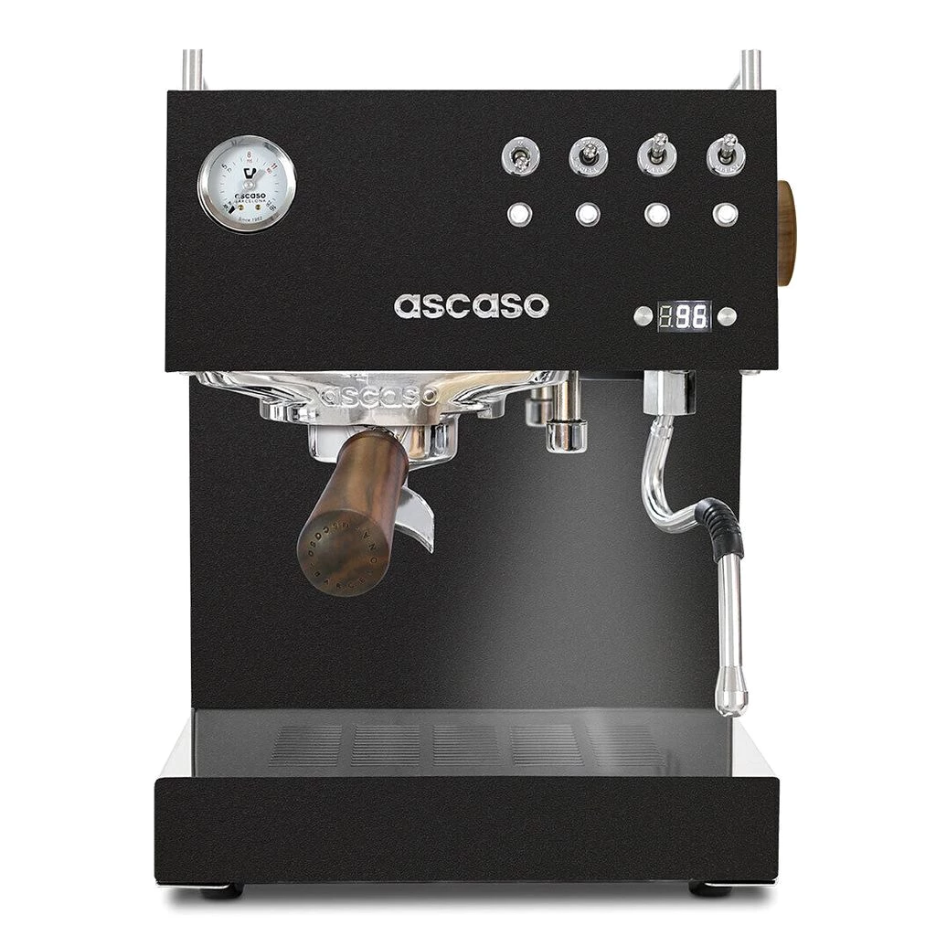 Ascaso Steel DUO PID Traditionelle Espressomaschine, Edelstahlgehäuse, Tassenwärmer