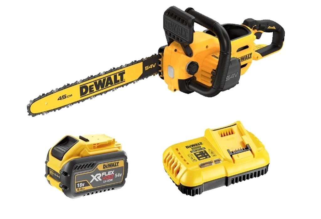 DeWALT DCMCS574X1 Akku Kettensäge 54V FlexVolt 45cm kabellos mit Akku bis 9Ah