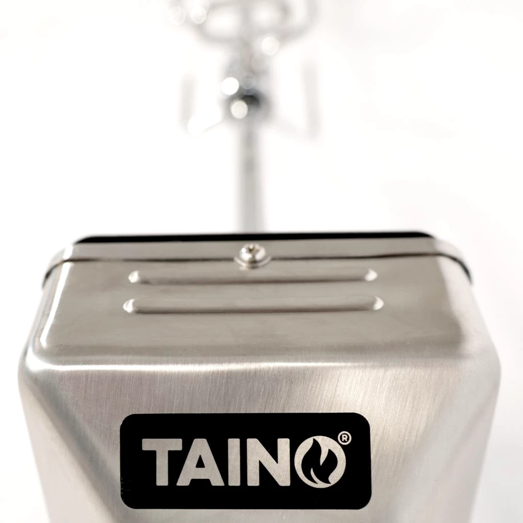 TAINO BLACK 2+1 + Drehspieß-Set Gasgrill mit Seitenbrenner Gasgrill 2 Brenner Matt Schwarz