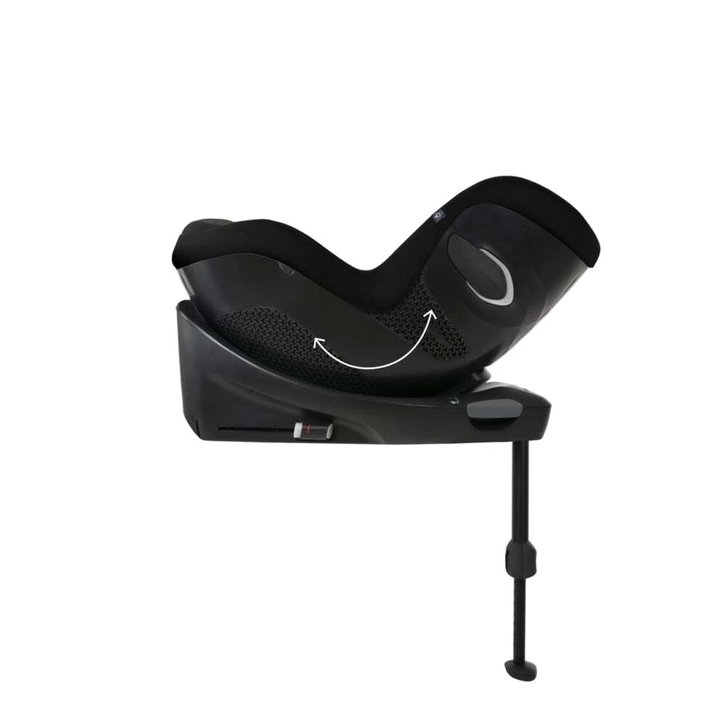 Cybex Sirona Gi (G i) I-Size Reboard Kindersitz inkl. Isofix Base, Farbe:Moon Black