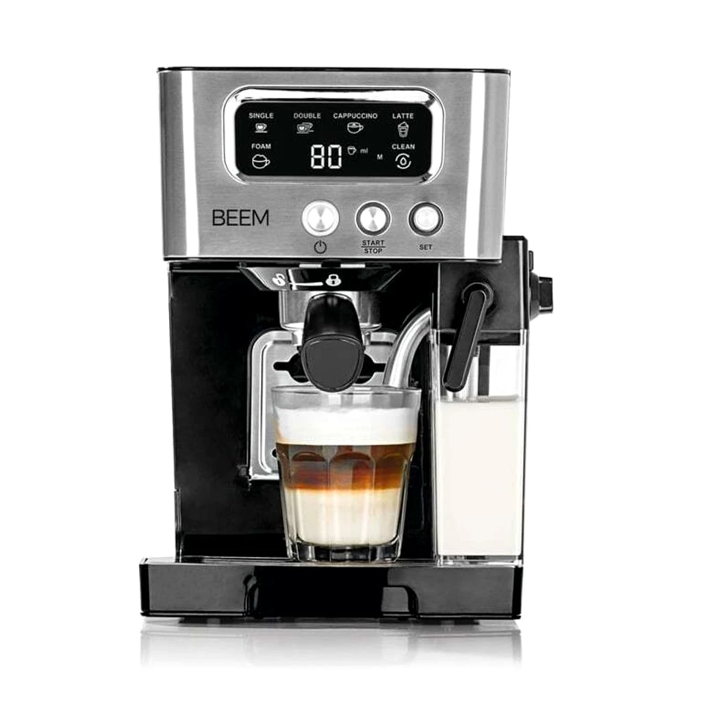 BEEM ESPRESSO-LATTE Siebträgermaschine 15 bar Kaffeespezialitäten Barista 0,4 L Milch- & 1