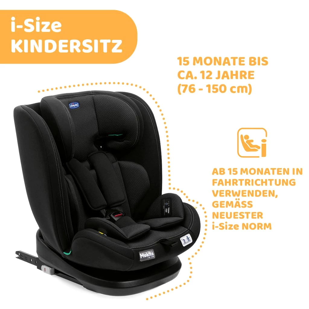 Chicco Kindersitz Mokita I-Size,  Gemäß Ece R129/03