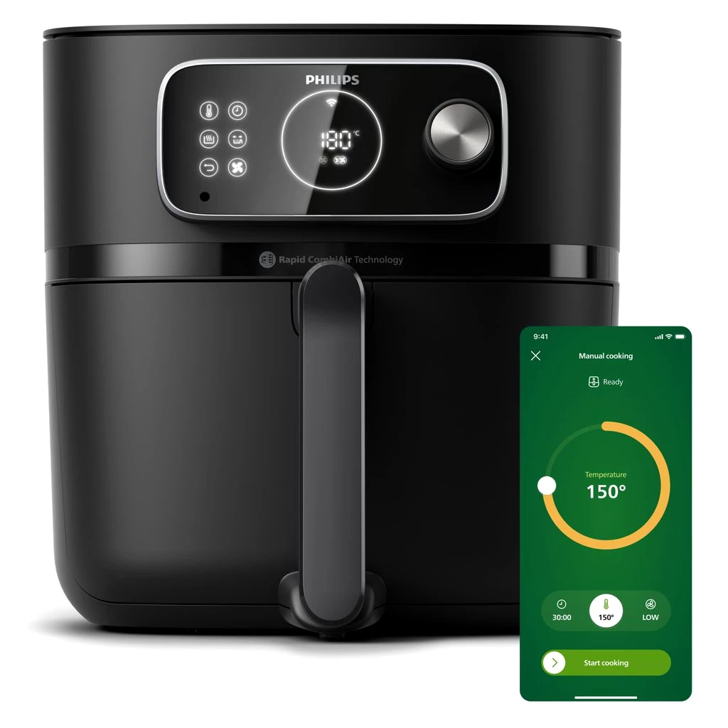 Philips 7000 series HD9875/90 Connected Airfryer-Combi XXL, Heißluftfritteuse, 8,3 l, 2 kg