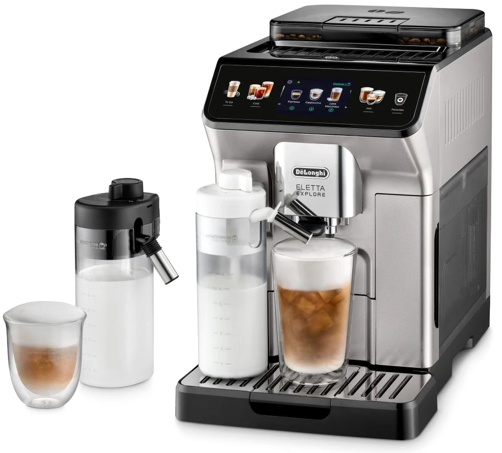 De'Longhi Kaffeevollautomat ECAM 450.55.S Eletta Explore, Touch Display