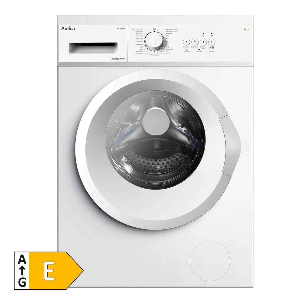 AMICA WA 10 EX Waschmaschine Frontlader freistehend 6 kg AutoSensor EEK: E