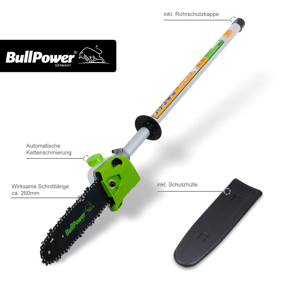 BullPower MF-5206 Multitool 5in1 Heckenschere Motorsäge Motorsense Benzin Rasentrimmer