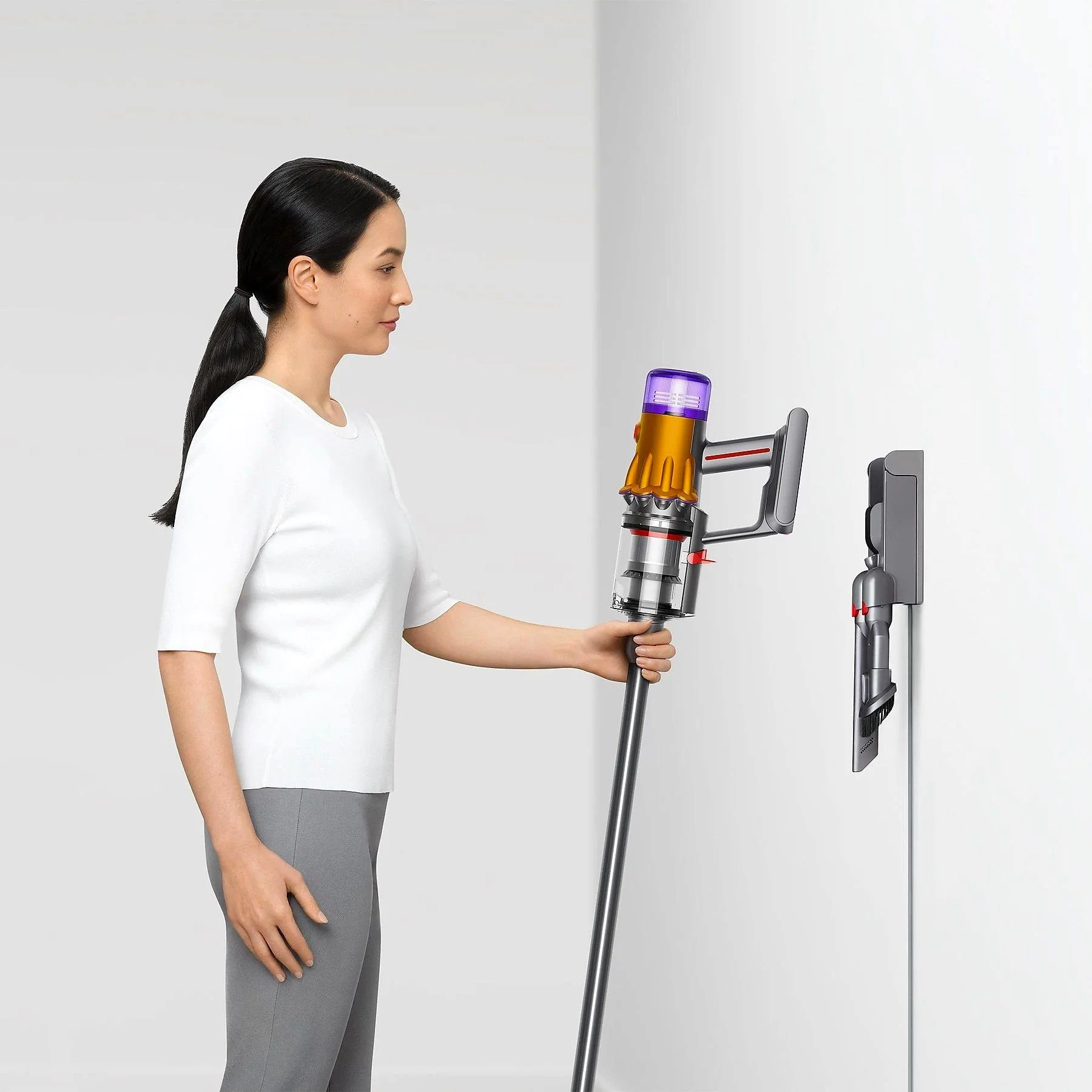 DYSON Akku-Handstaubsauger V12 Detect Slim Absolute Stielsauger kabellos Staubsauger, 545,00 W