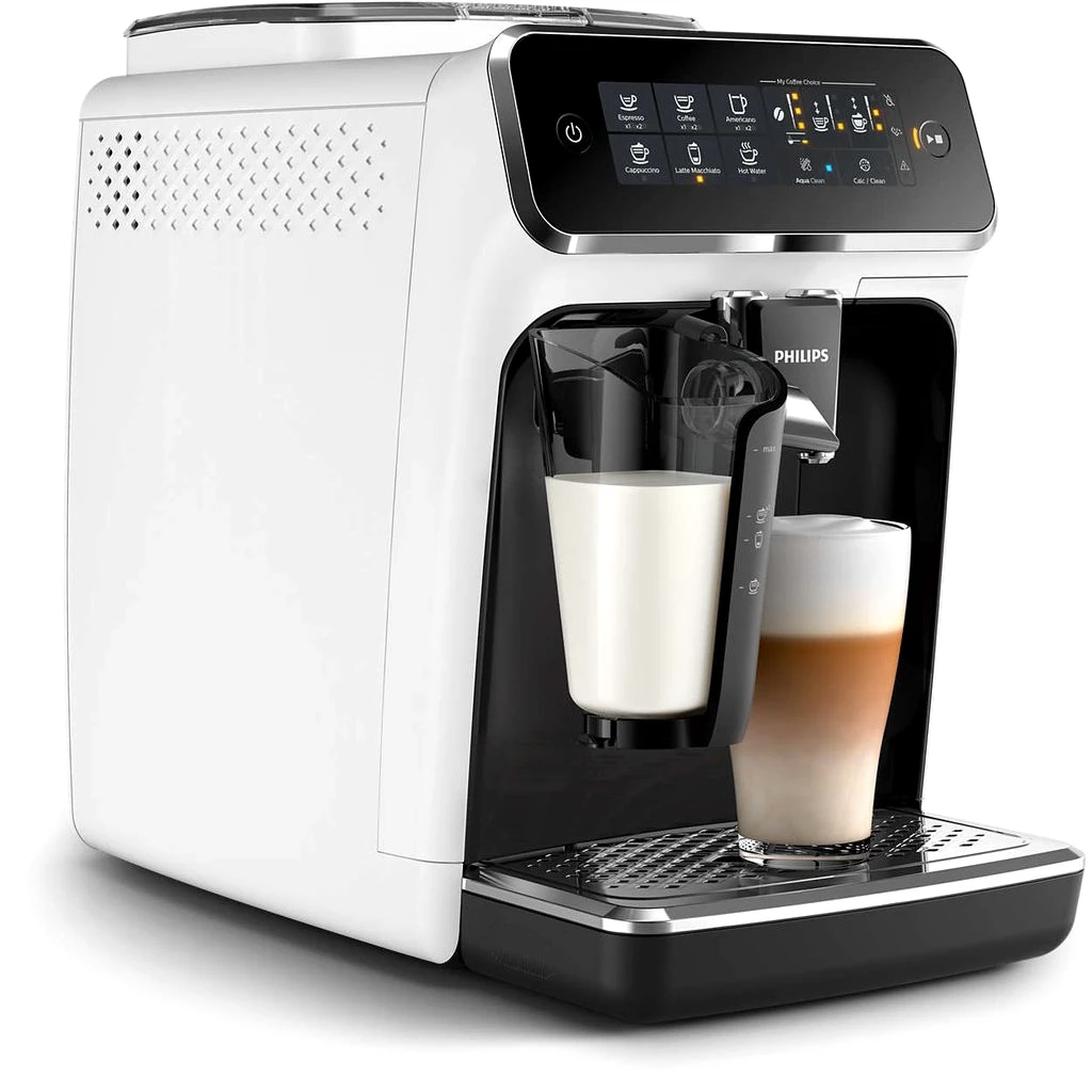 Philips Kaffeevollautomat 3200 Series, 5 Kaffeespezialitäten, LatteGo Milchsystem, Touchdisplay